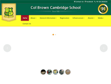 Tablet Screenshot of colbrownschool.com